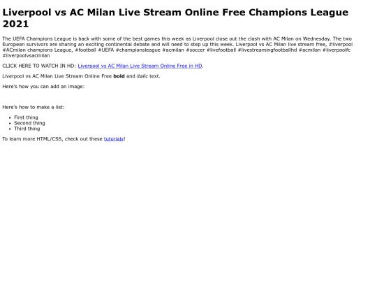 LiverpoolvsACMilan screenshot