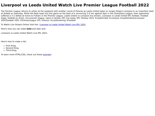 LiverpoolvsLeedsUnitedWatchLiveEPL2022 screenshot