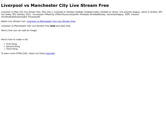 LiverpoolvsManchesterCity screenshot