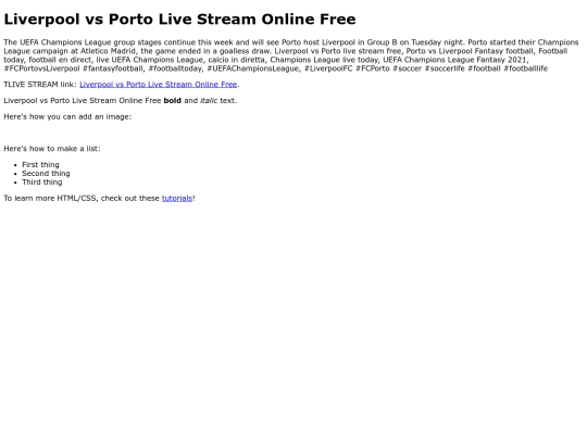 LiverpoolvsPorto screenshot