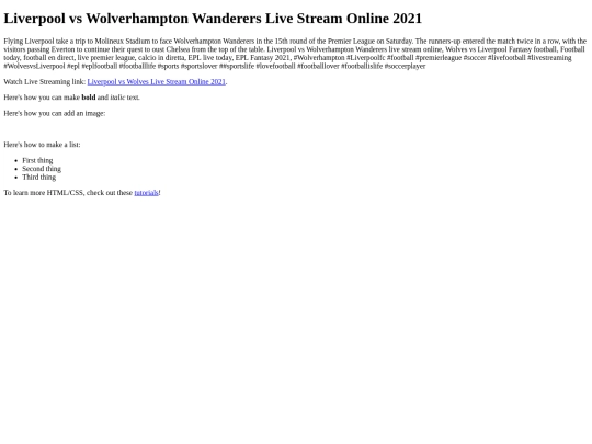 LiverpoolvsWolves screenshot