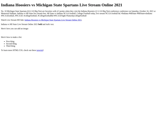 MIStatevsIndiana screenshot