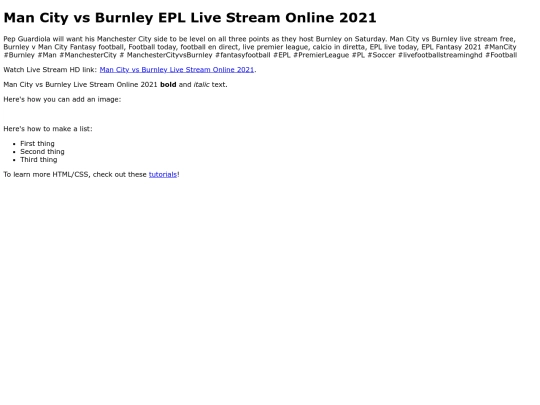 ManCityvsBurnley screenshot