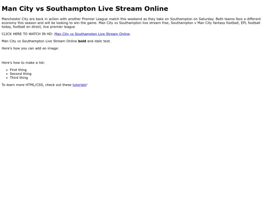 ManCityvsSouthampton screenshot