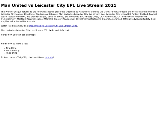 ManUnitedvsLeicesterCity screenshot