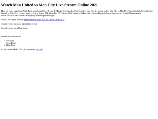 ManUnitedvsManCity screenshot