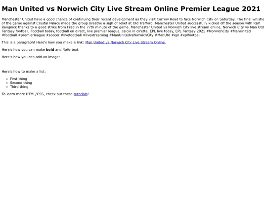 ManUnitedvsNorwichCity screenshot