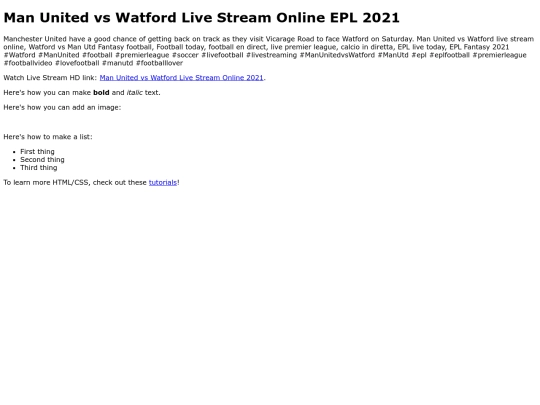 ManUnitedvsWatford screenshot