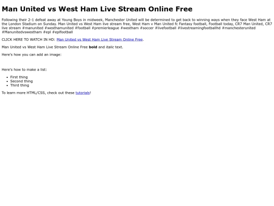 ManUnitedvsWestHam screenshot