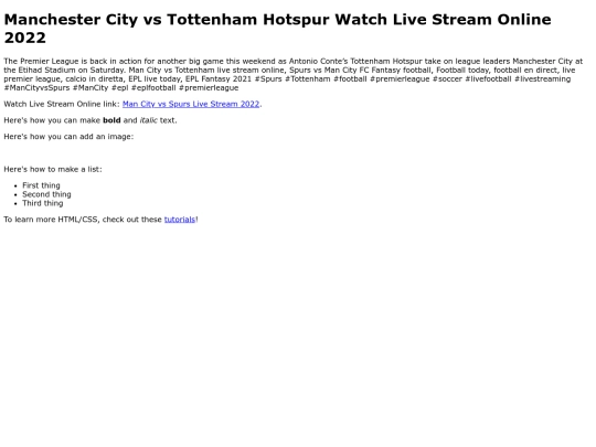 ManchesterCityvsTottenhamHotspur screenshot