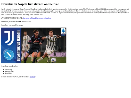 NapolivsJuventus screenshot