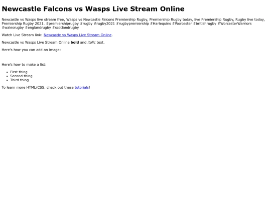 NewcastlevsWasps screenshot