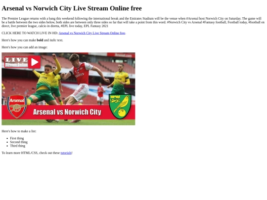 NorwichCityvsArsenal screenshot