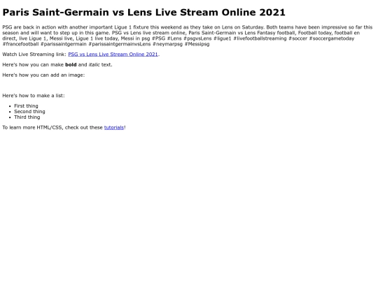 PSGvsLens screenshot