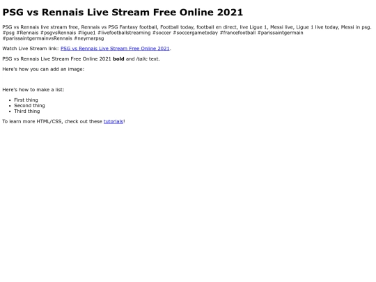 PSGvsRennais screenshot