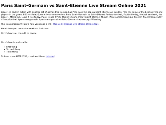 PSGvsSt-Etienne screenshot