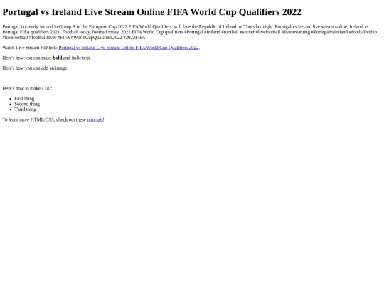 PortugalvsIreland screenshot