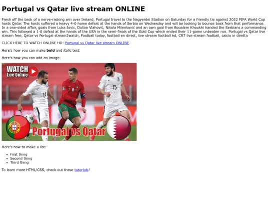 PortugalvsQatar screenshot