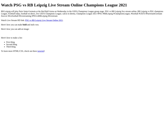 RBLeipzigvsPSG screenshot
