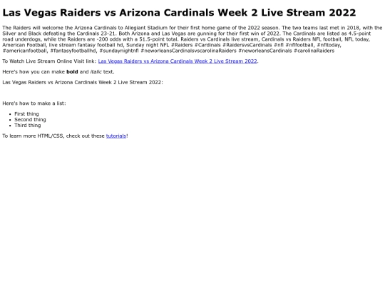 RaidersvsCardinals screenshot