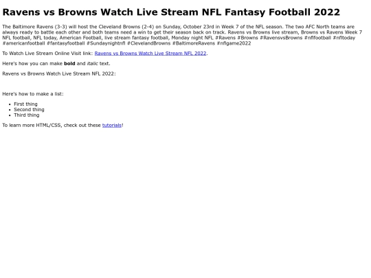 RavensvsBrownsWatchLiveStreamNFL2022 screenshot