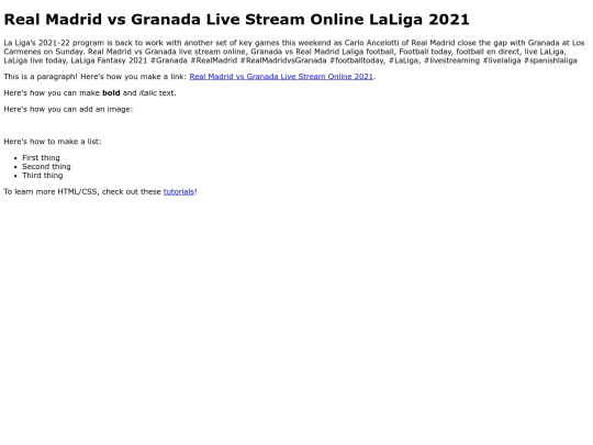 RealMadridvsGranada screenshot