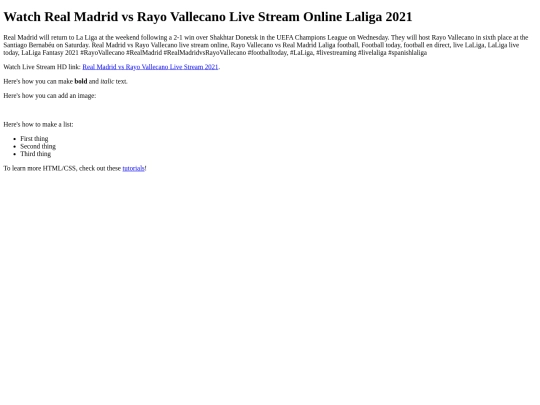 RealMadridvsRayoVallecano screenshot