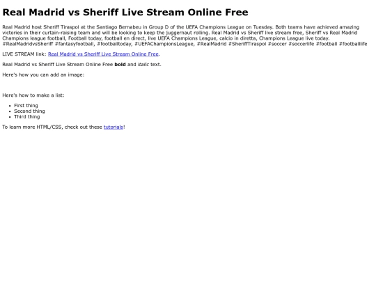 RealMadridvsSheriff screenshot