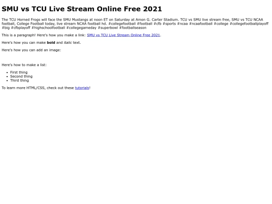 SMUMustangsvsTCUHorned screenshot