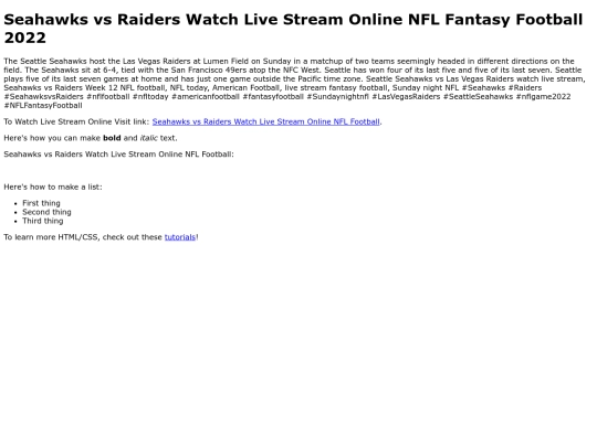 SeahawksvsRaidersWatchLiveStreamOnlineNFLFootball screenshot