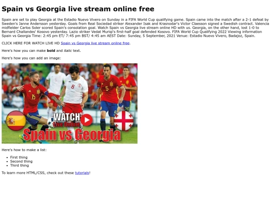 SpainvsGeorgia screenshot