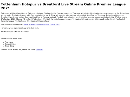 SpursvsBrentford screenshot