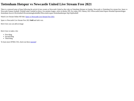 SpursvsNewcastle screenshot