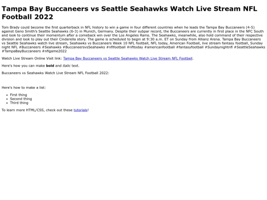 TampaBayBuccaneersvsSeattleSeahawksLiveStreamFreeNFL2022 screenshot