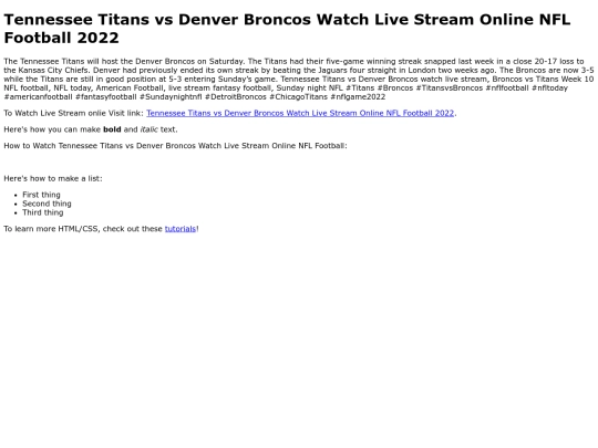 TennesseeTitansvsDenverBroncosLiveStreamOnlineNFLFootball2022 screenshot
