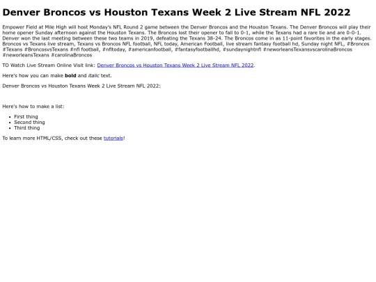 TexansvsBroncos screenshot