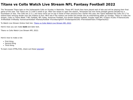 TitansvsColtsWatchLiveStreamNFL2022 screenshot