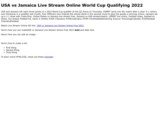 USAvsJamaica screenshot