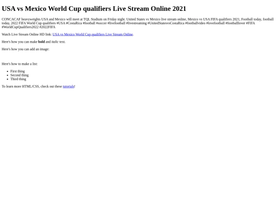 USAvsMexico screenshot