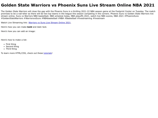 WarriorsvsSuns screenshot