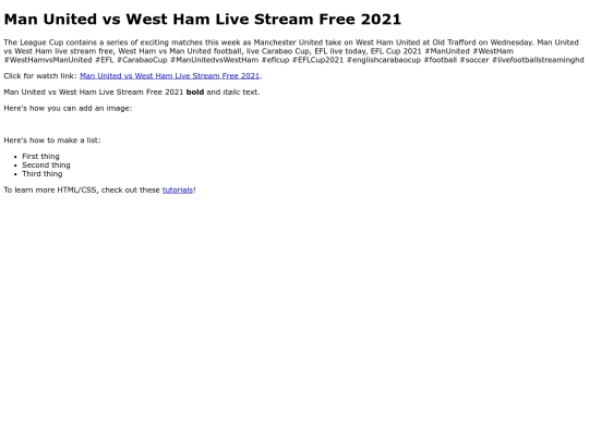 WestHamvsManUtd screenshot