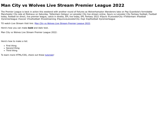 WolvesvsManCity screenshot