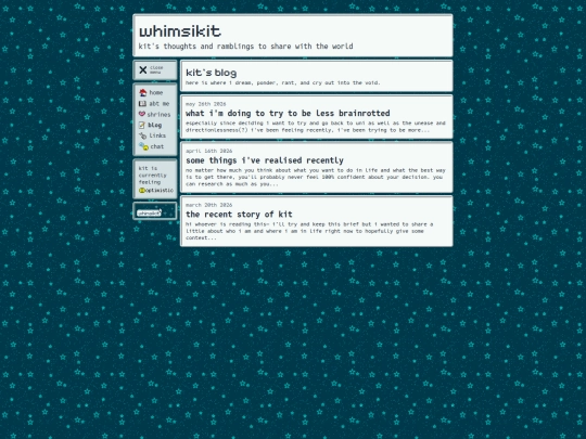 blog screenshot