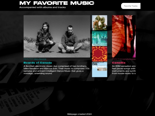Projects/Music Webpage/musicians screenshot
