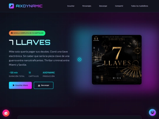 7llaves-audiolibro screenshot