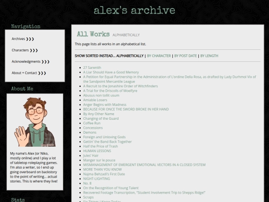 archives/alphasort screenshot