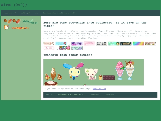 souvenirpage screenshot