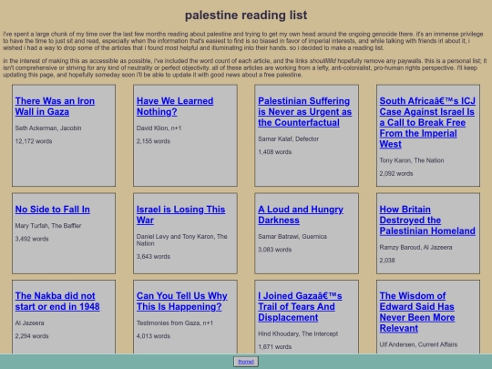readinglist screenshot