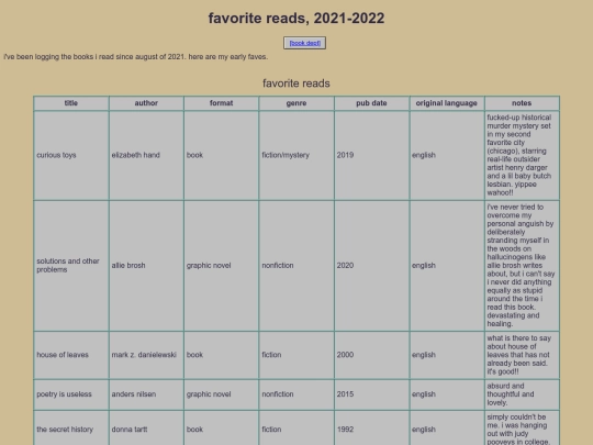 readinglog screenshot