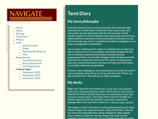 tarot screenshot